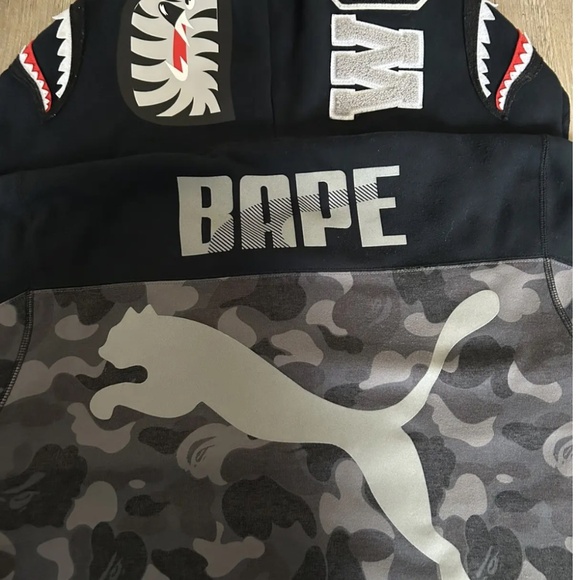 Bape X Puma Shark Full Zip Hoodie - Picture 4 of 8